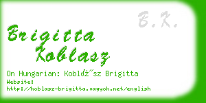 brigitta koblasz business card